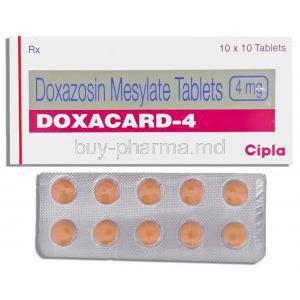 Doxacard, Doxazosin  4 Mg Tablet (Cipla)