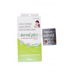 Karvol Plus Inhalant Capsules Box