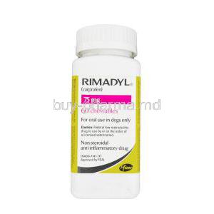 Rimadyl, Carprofen Chewable 75mg Bottle