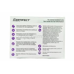 Certifect (Large) for dogs 20-40kg 4.28ml x 3 pipettes Box Information
