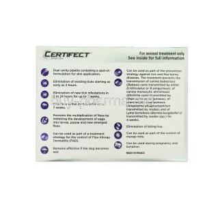 Certifect (Medium) for dogs 10-20kg 2.14ml x 3 pipettes Box Information
