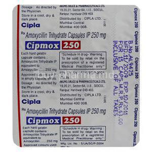 Generic  Amoxil, Amoxycillin 250 mg information