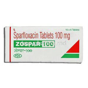 Zospar, Sparfloxacin 100 Mg Tablet (FDC)
