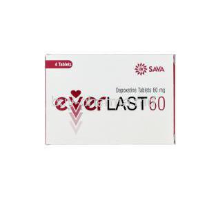 Everlast 60, Generic Priligy, Dapoxetine 60mg Box