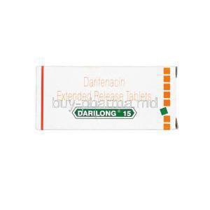 Darilong 15, Generic Enablex, Darifenacin 15mg Extended Release Box