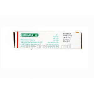 Darilong 15, Generic Enablex, Darifenacin 15mg Extended Release Box Manufacturer Sun Pharma