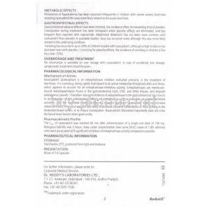 Racecadotril 100 mg Capsule informatoin sheet 2