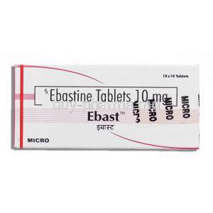 Ebast, Ebastine  10 mg box