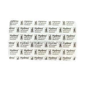 Hydrea, Hdroxyurea 500mg Capsule Strip Back