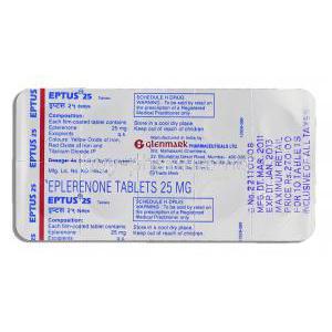 Eptus, Eplerenone 25 mg packaging
