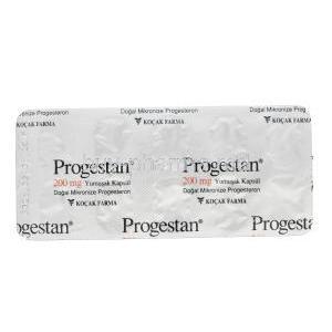 Progestan, Progesterone 200mg Capsule Strip Back