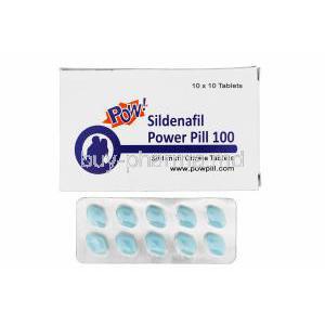 POW! Sildenafil Power Pill 100, Sildenafil 100mg