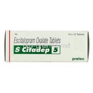 S Citadep, Escitalopram 5 mg box