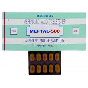 Generic  Meftal, Mefenamic acid  500 mg