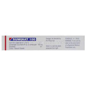 Suminat, Sumatriptan Tablet Box Side (Sun Pharma)