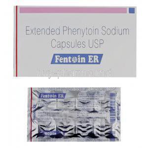 Fentoin ER 100, Generic  Dilantin, Phenytoin Sodium 100 mg (Sun pharma)