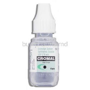 Cromal Eye Drop, Sodium Cromoglycate/Benzalkonium bottle