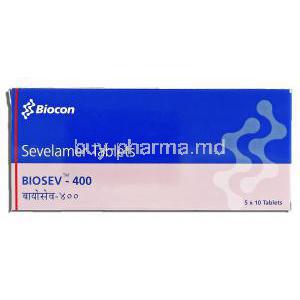 Biosev, Sevelamer HCL 400mg, Box