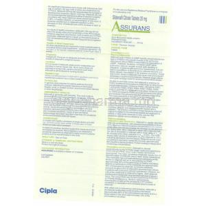 Assurans, Sildenafil 20 mg Tablet (Cipla) Patient Information sheet 2