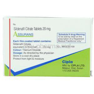 Assurans, Sildenafil Tablet composition