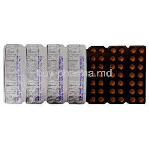 Generic  Pepcid, Facid Famotidine 40 mg Tablet (Intas) closeup