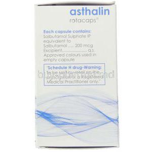 Asthalin, Salbutamol 200 Mcg Rotacap (Cipla)  Composition