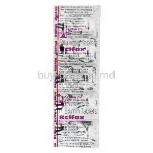 Rcifax,  Rifaximin 200 Mg Tablet Packaging