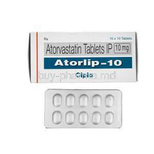 Atorlip-10, Generic Lipitor, Atorvastatin 10mg