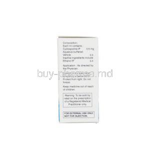 HYDROEYES, Generic RESTASIS, Cyclosporine Eye Drops 0.05% 3ml Box Information