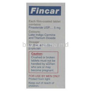 Fincar, Finasteride Tablet (Cipla) Warning