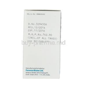 Fosbait-500, Generic Fosrenol, Lanthanum Carbonate 500mg Chewable Tablets Box Manufacturer