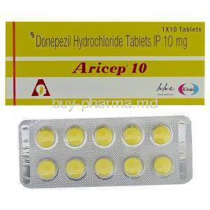 Aricep 10, Donepezil Hydrochloride 10mg