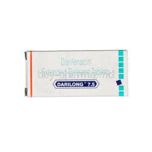 Darilong 7.5, Generic Enablex, Darifenacin 7.5 mg Extended Release Box