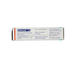 Darilong 7.5, Generic Enablex, Darifenacin 7.5 mg Extended Release Box Information