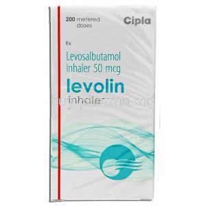 Levolin, Generic Xopenex,  Levosalbutamol 50 Mcg 200 Md Inhaler (Cipla)