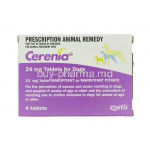 CERENIA, Maropitant Citrate 24mg for Dogs Box