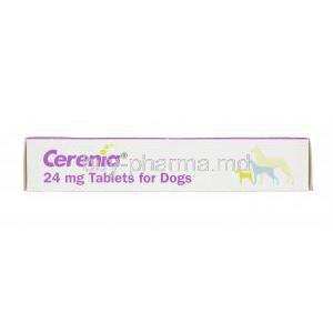 CERENIA, Maropitant Citrate 24mg for Dogs Box Side