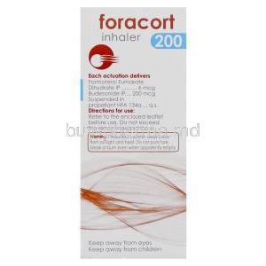 Foracort, Formoterol Fumarate /  Budesonide   6 Mcg 200 Mcg Inhaler Cipla