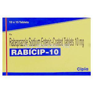 Rabacip, Rabeprazole 10 mg box