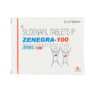 Zenegra-100, Sildenafil 100mg Box