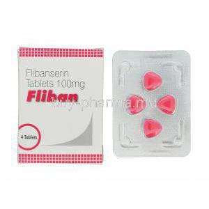 Fliban, Generic Addyi, Flibanserin 100mg