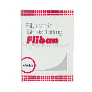 Fliban, Generic Addyi, Flibanserin 100mg Box