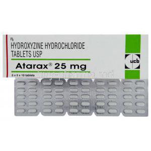 Atarax, Hydroxyzine 25 mg tablet