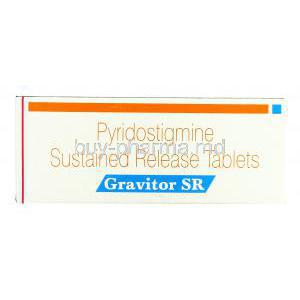 Gravitor SR, Generic  Mestinon SR, Pyridostigmine Bromide 180 mg box