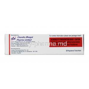 Distoside, Praziquantel 600 mg Tablet box warning