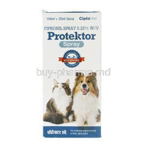 Protektor Spray, Fipronil Spray 0.25% 100ml + 20ml Box