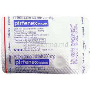 Pirfenex, Pirfenidone packaging