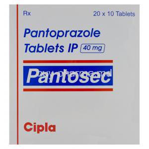 Pantosec, Pantoprazole 40mg Box