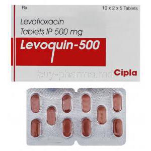 Levoquin, Levofloxacin 500 mg Tablet (Cipla)