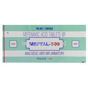 Meftal, Mefenamic acid  500 mg manufacturer info
